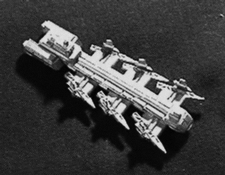 Jpeg picture of Brigade Models Golan Merchant Fighter Carrier miniature.