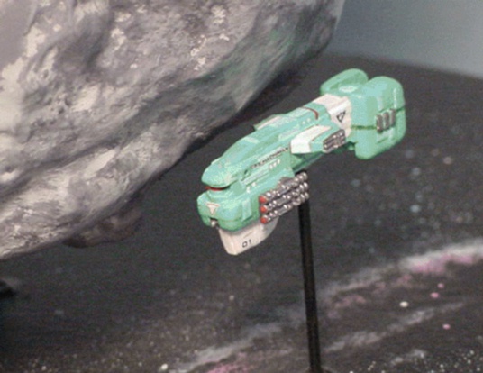 Gif picture of Dream Pod 9's Hachiman miniature.