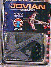 Gif picture of Dream Pod 9's Athena miniature in blister package.