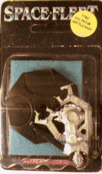 Jpeg picture of Games Workshop's Space Fleet Dictator miniature in blister package.