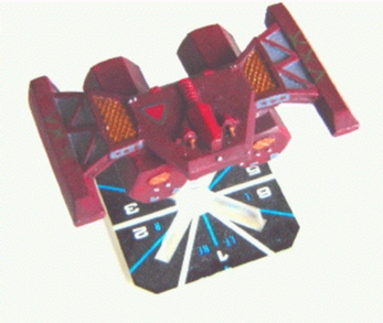 Jpeg picture of Gamescience's Kzinti Battle Tug miniature.