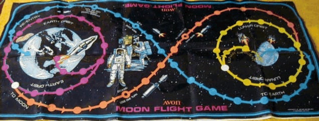 Jpeg picture of Moon Flight: The Game board by Avon.